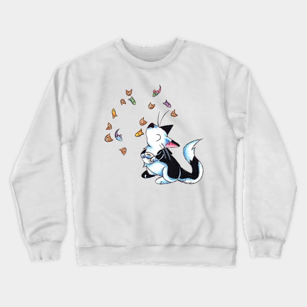 Saturday Cereal Crewneck Sweatshirt by KristenOKeefeArt